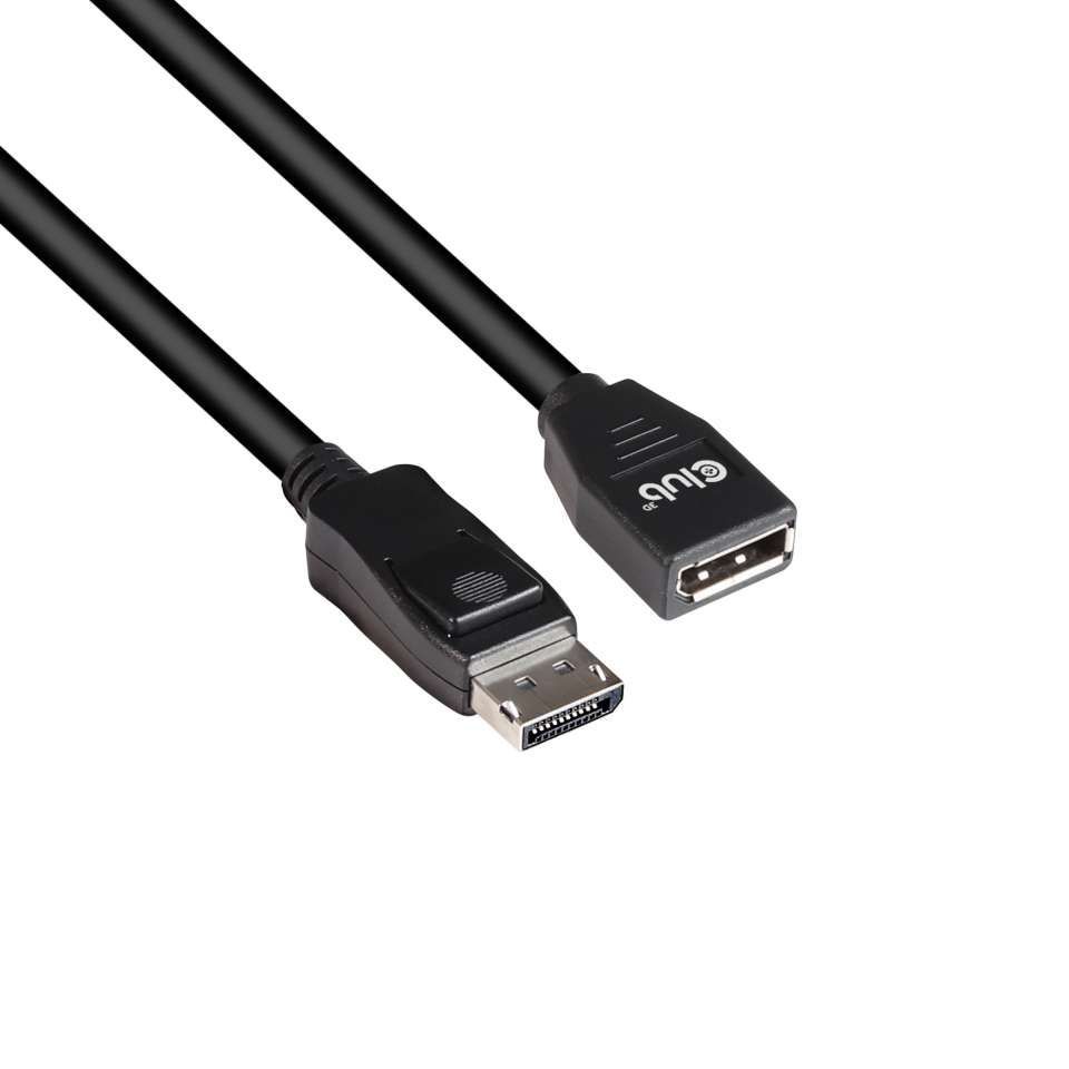 Club3D DisplayPort 1.4 HBR3 Extension Cable 8K60Hz 2m Black Club3D DisplayPort 1.4 HBR3 Extension Cable 8K60Hz 2m Black