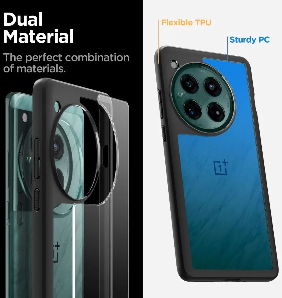 Spigen Ultra Hybrid OnePlus 12 Matte Black Spigen Ultra Hybrid OnePlus 12 Matte Black
