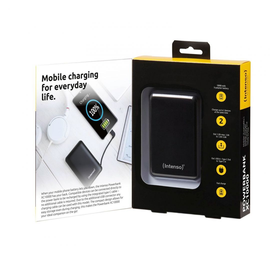 Intenso XC10000 10000mAh Powerbank Black