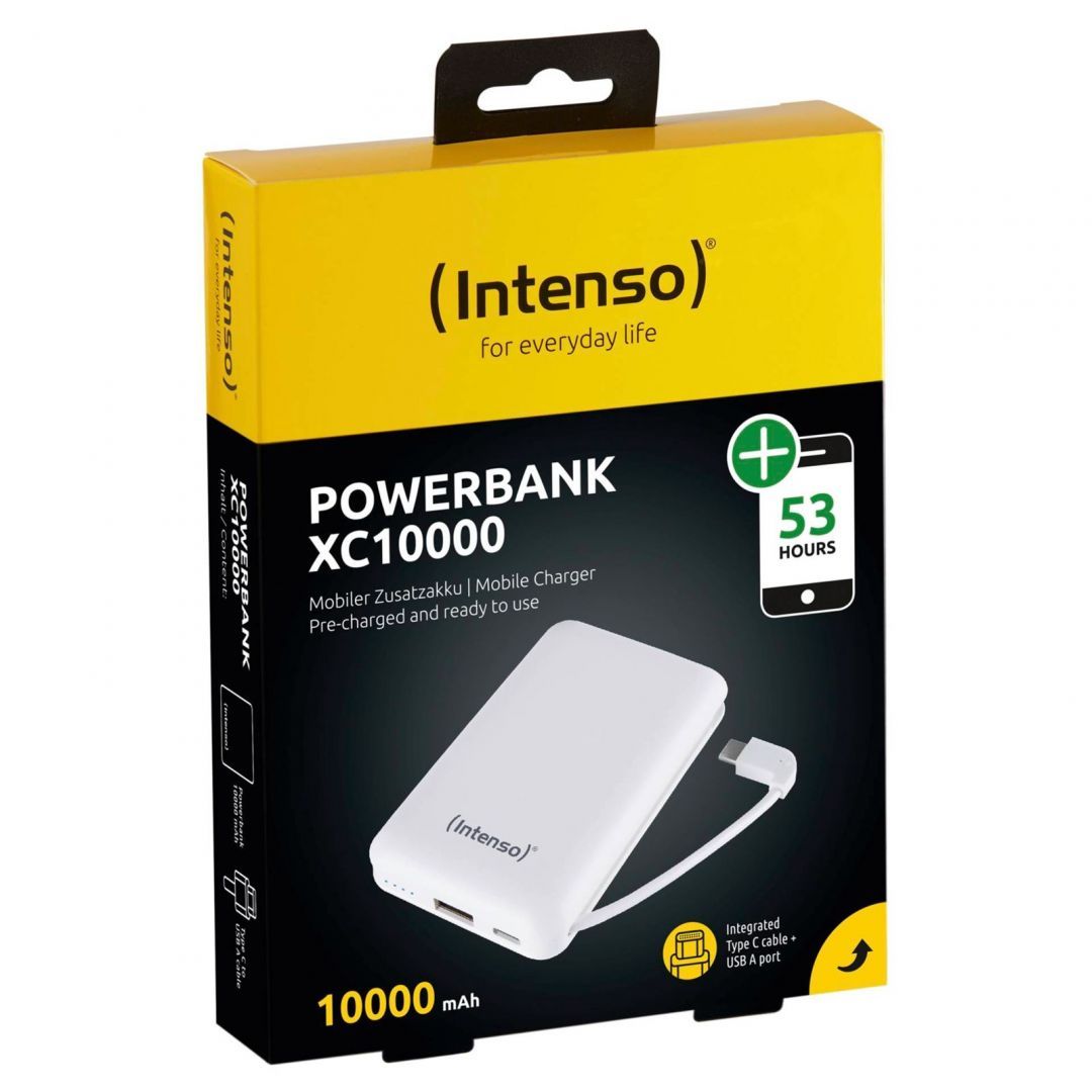 Intenso XC10000 10000mAh Powerbank White