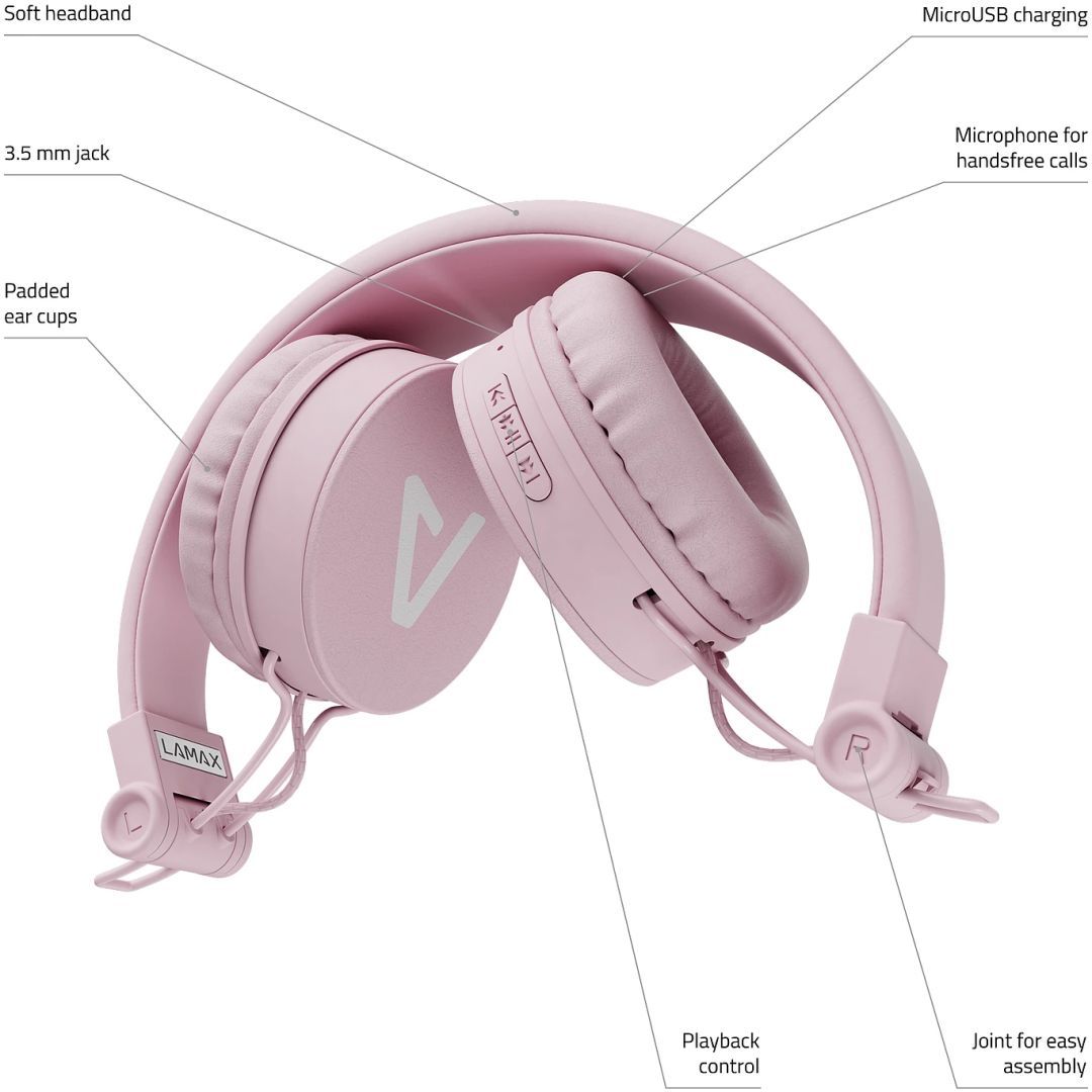 Lamax Blaze2 Bluetooth Headset Pink