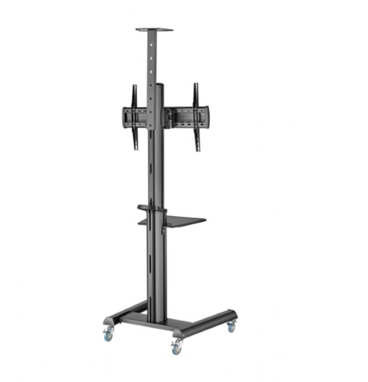 Gembird TVS-70T-02 Aluminum TV floor stand with caster wheels 37"-70" Black Gembird TVS-70T-02 Aluminum TV floor stand with caster wheels 37"-70" Black