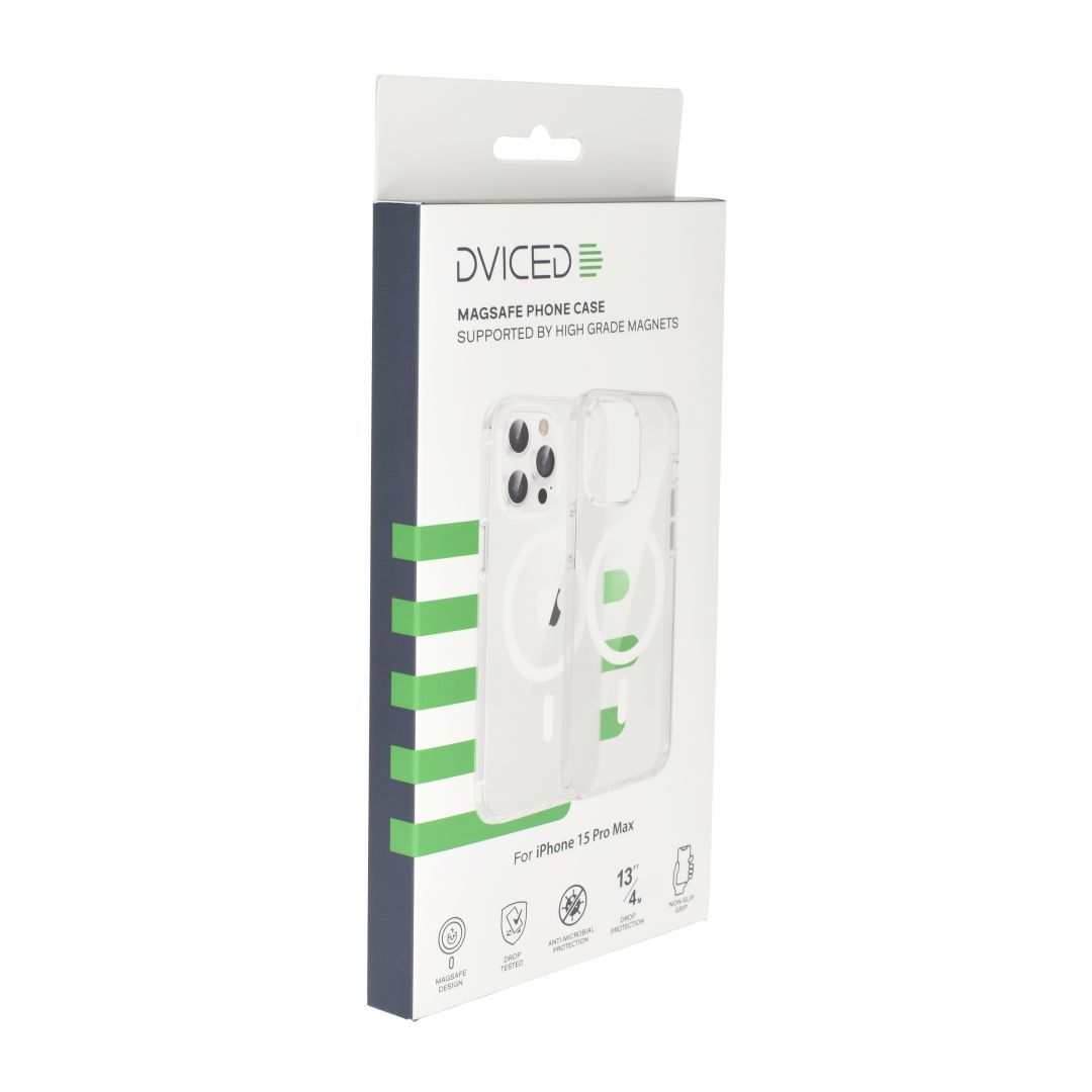 Dviced Magsafe iPhone 15 Pro Max Clear case White Dviced Magsafe iPhone 15 Pro Max Clear case White
