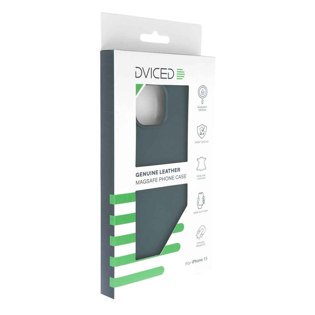 Dviced Leather case with magsafe for iPhone 15 Blue Dviced Leather case with magsafe for iPhone 15 Blue