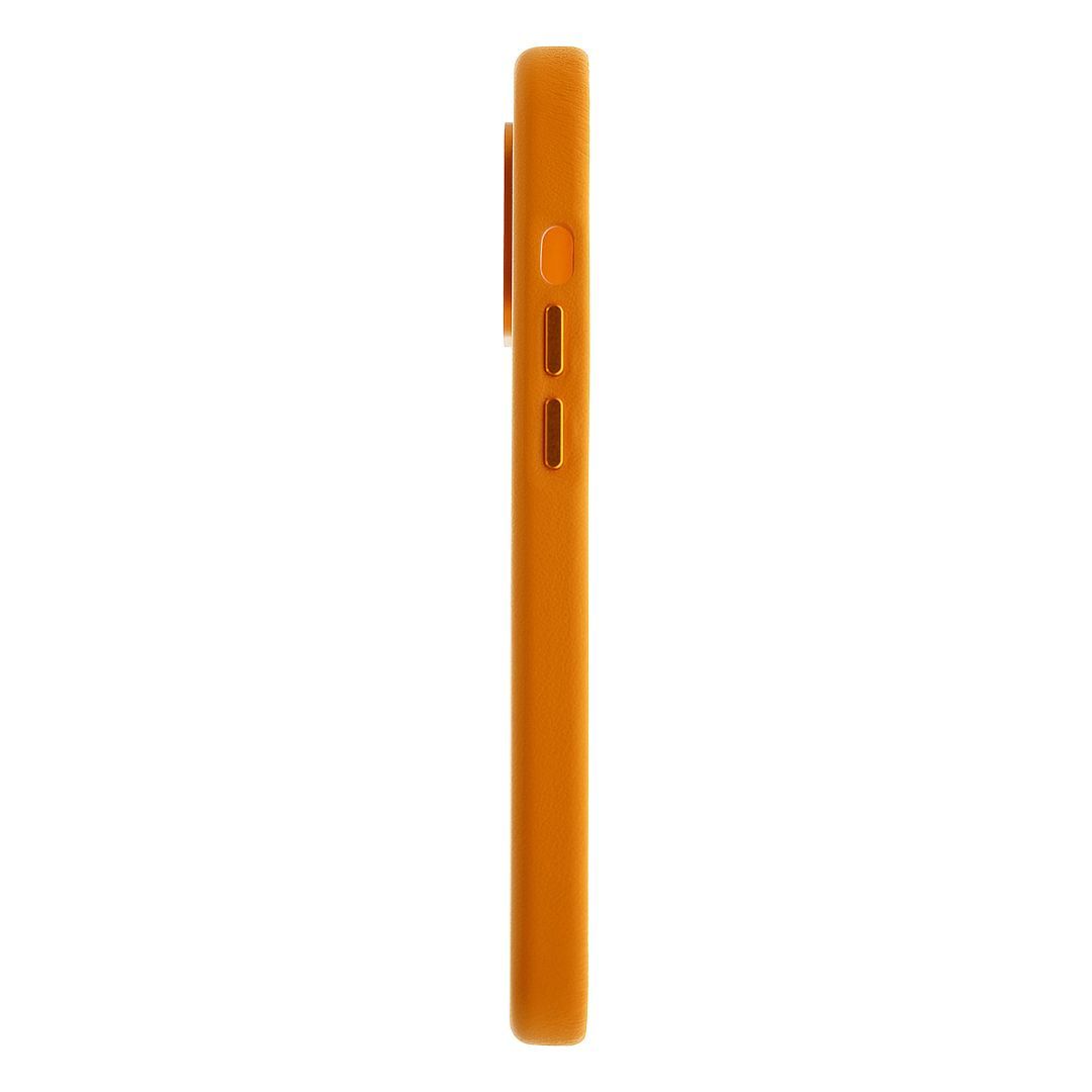 Dviced Leather case with magsafe for iPhone 15 Orange Dviced Leather case with magsafe for iPhone 15 Orange