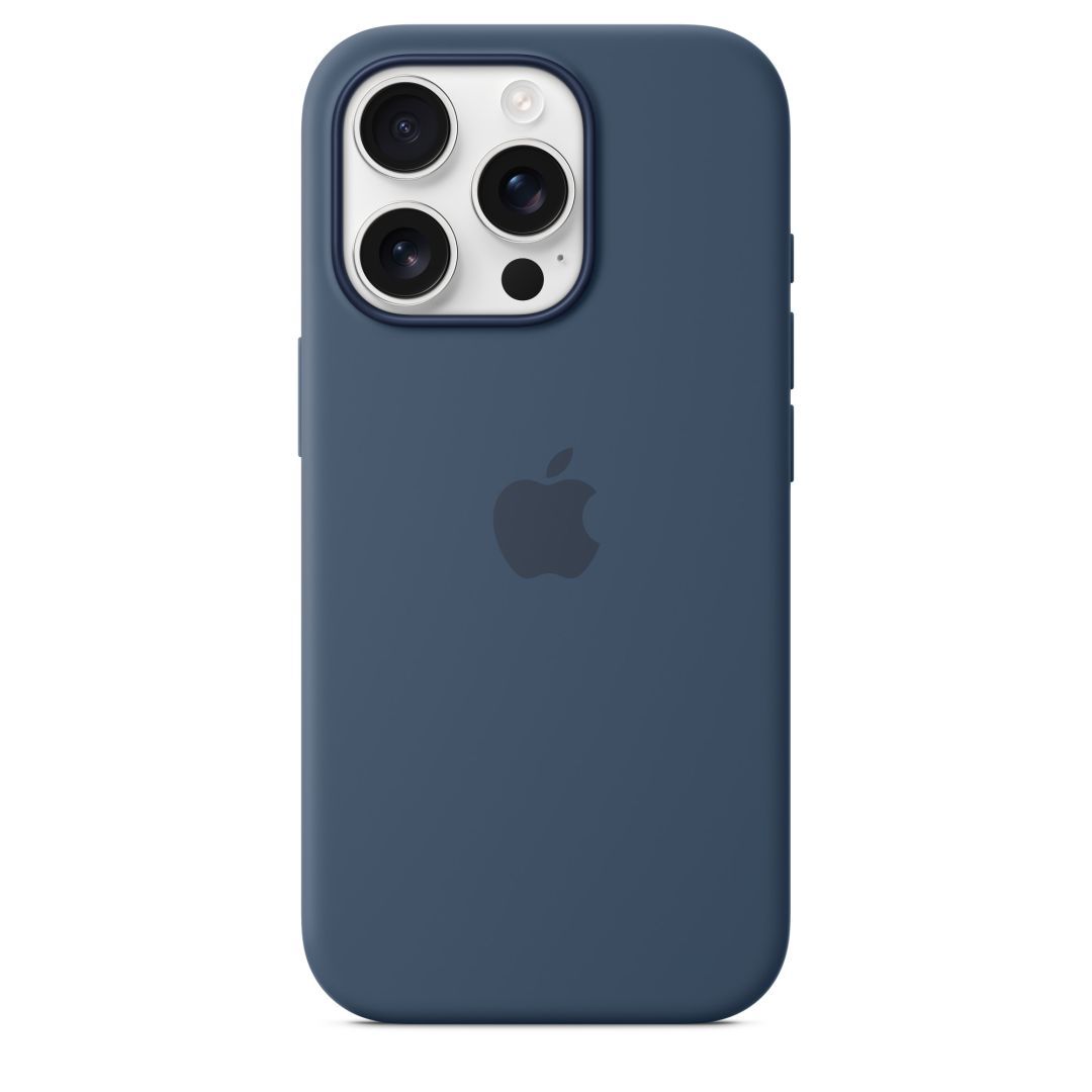 Apple iPhone 16 Pro Silicone Case with MagSafe Denim Apple iPhone 16 Pro Silicone Case with MagSafe Denim