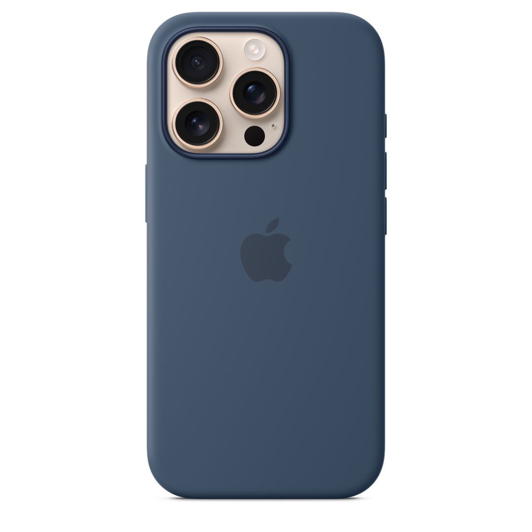 Apple iPhone 16 Pro Silicone Case with MagSafe Denim Apple iPhone 16 Pro Silicone Case with MagSafe Denim