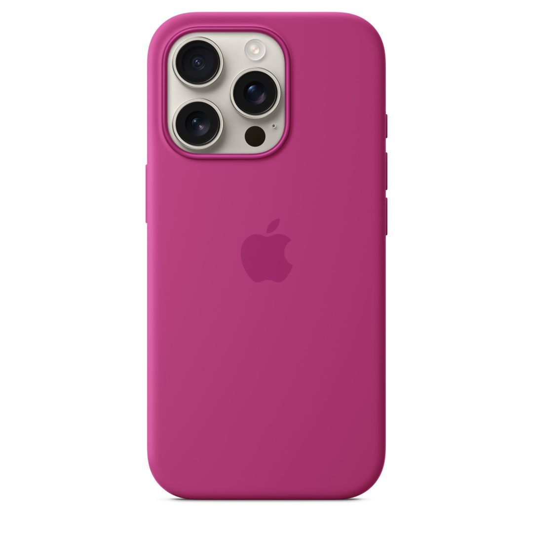Apple iPhone 16 Pro Silicone Case with MagSafe Fuchsia (Seasonal) Apple iPhone 16 Pro Silicone Case with MagSafe Fuchsia (Seasonal)