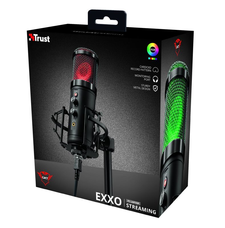 Trust GXT 256 Exxo USB Streaming Microphone Black