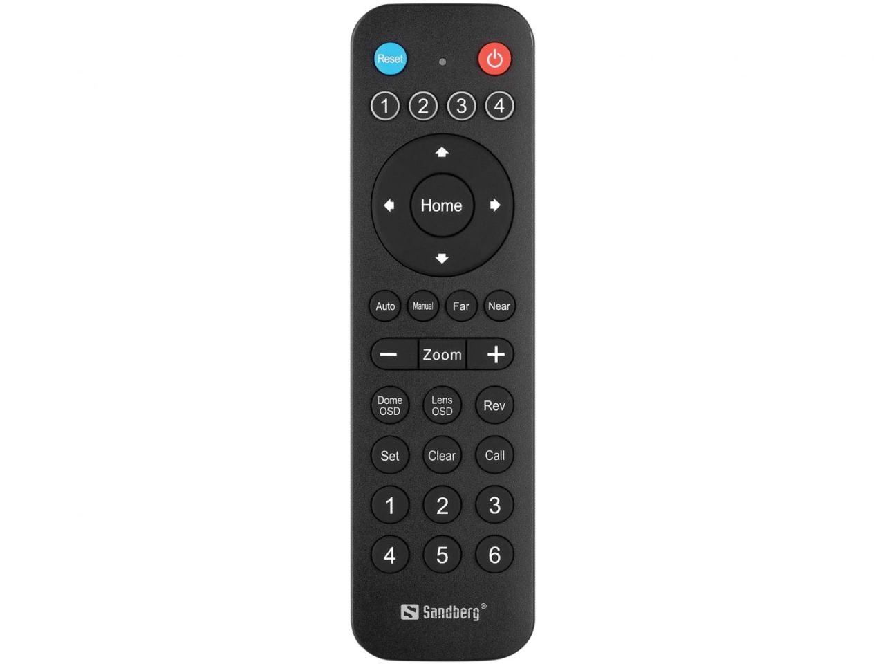 Sandberg ConfCam PTZ x10 Remote 1080P Webkamera Black