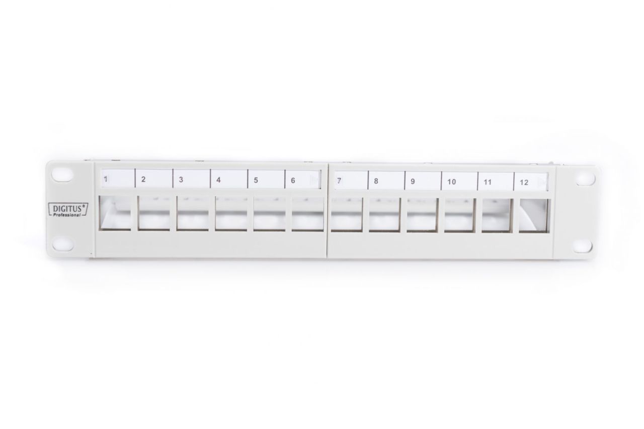 Digitus 12-port Patch Panel 1U Grey