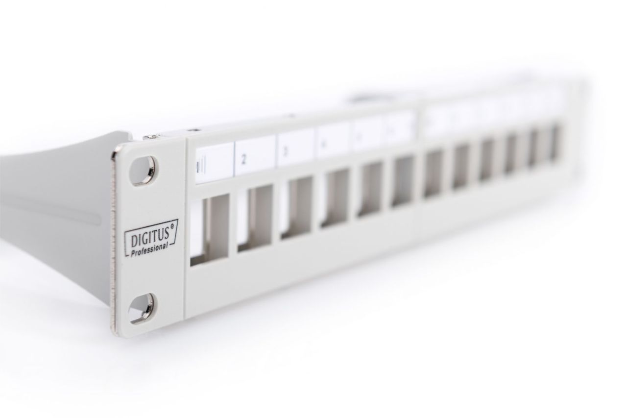 Digitus 12-port Patch Panel 1U Grey