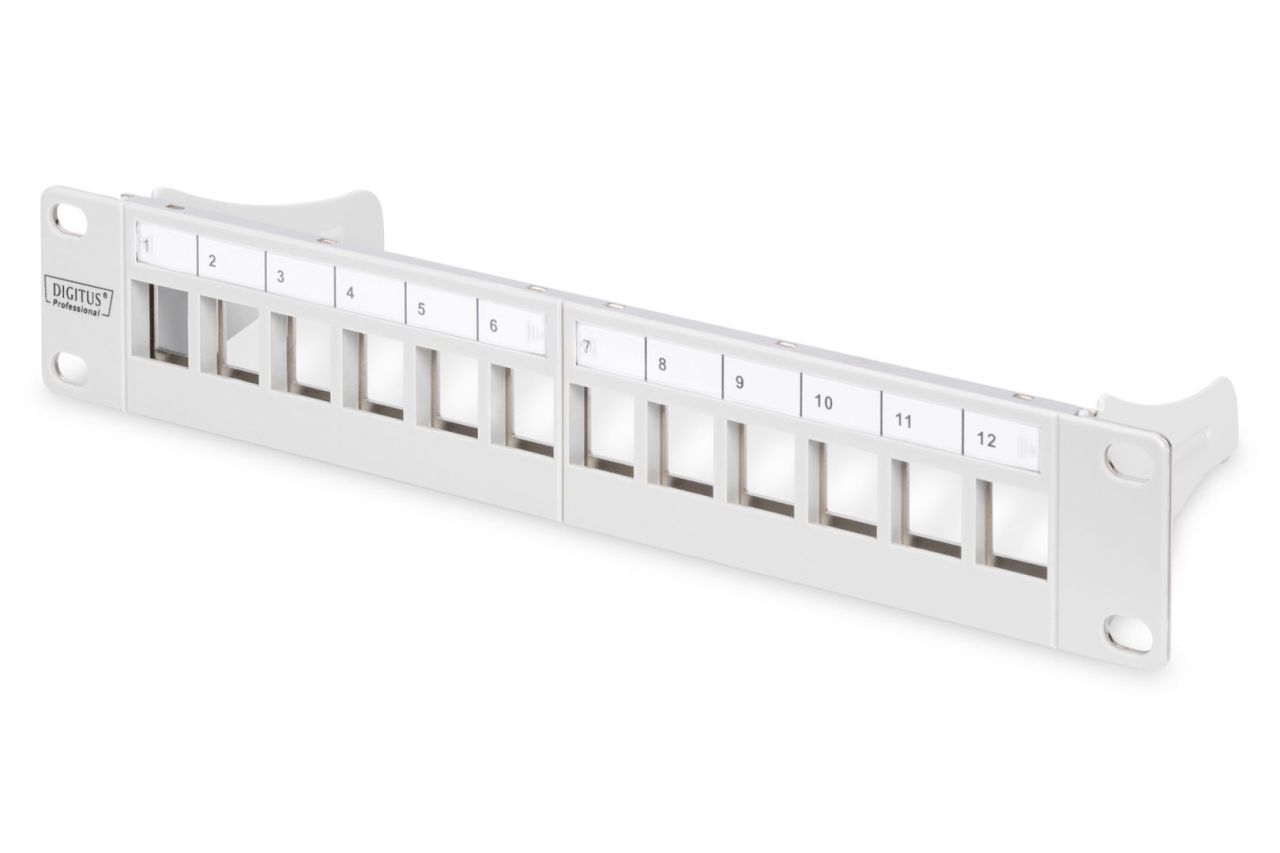 Digitus 12-port Patch Panel 1U Grey