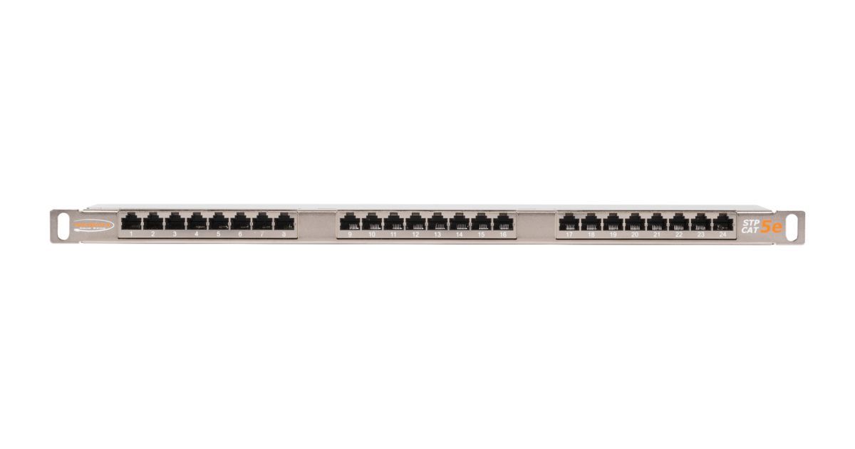 NIKOMAX 24-port Patch Panel 0,5U Grey