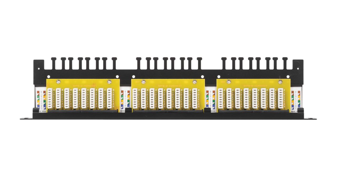 NIKOMAX 24-port Patch Panel 0,5U Black