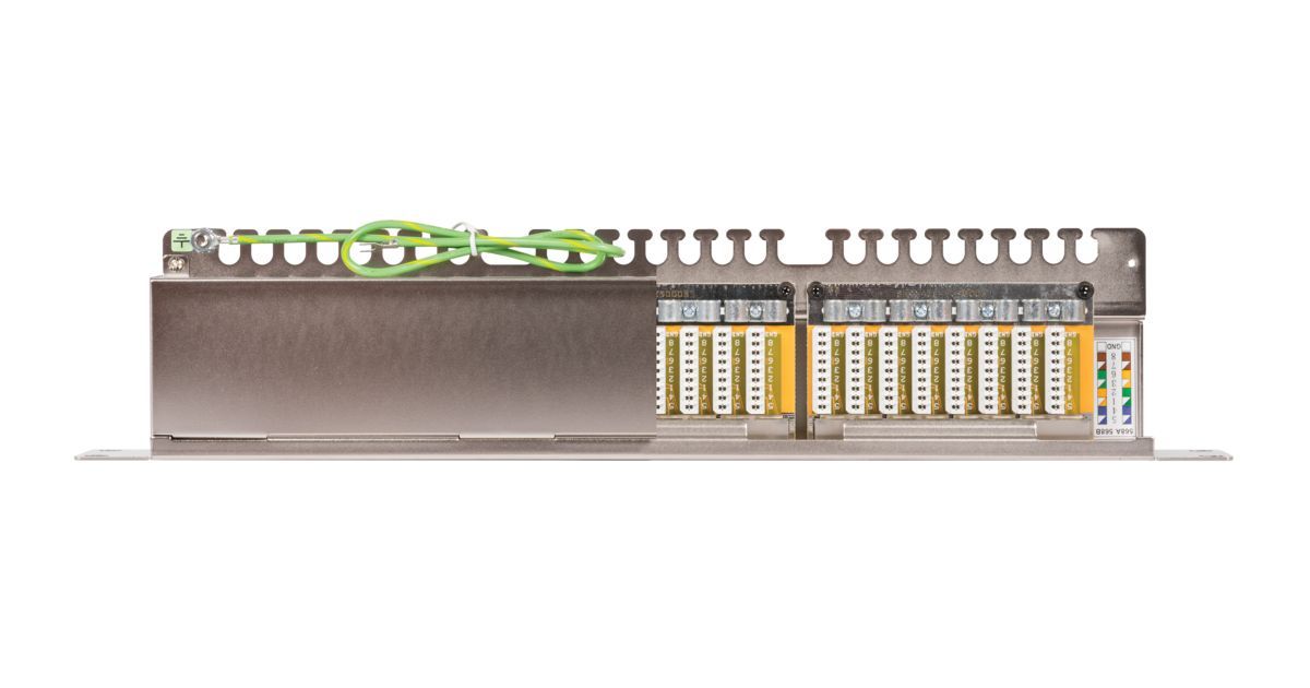 NIKOMAX 24-port Patch Panel 1U Grey