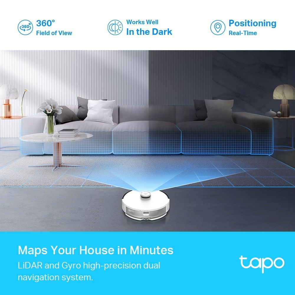 TP-Link Tapo RV30 LiDAR Navigation Robot Vacuum & Mop TP-Link Tapo RV30 LiDAR Navigation Robot Vacuum & Mop