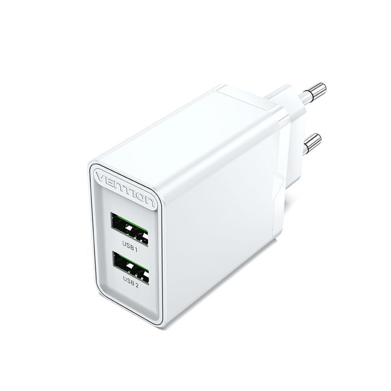 Vention 18W Dual Fast Charger White