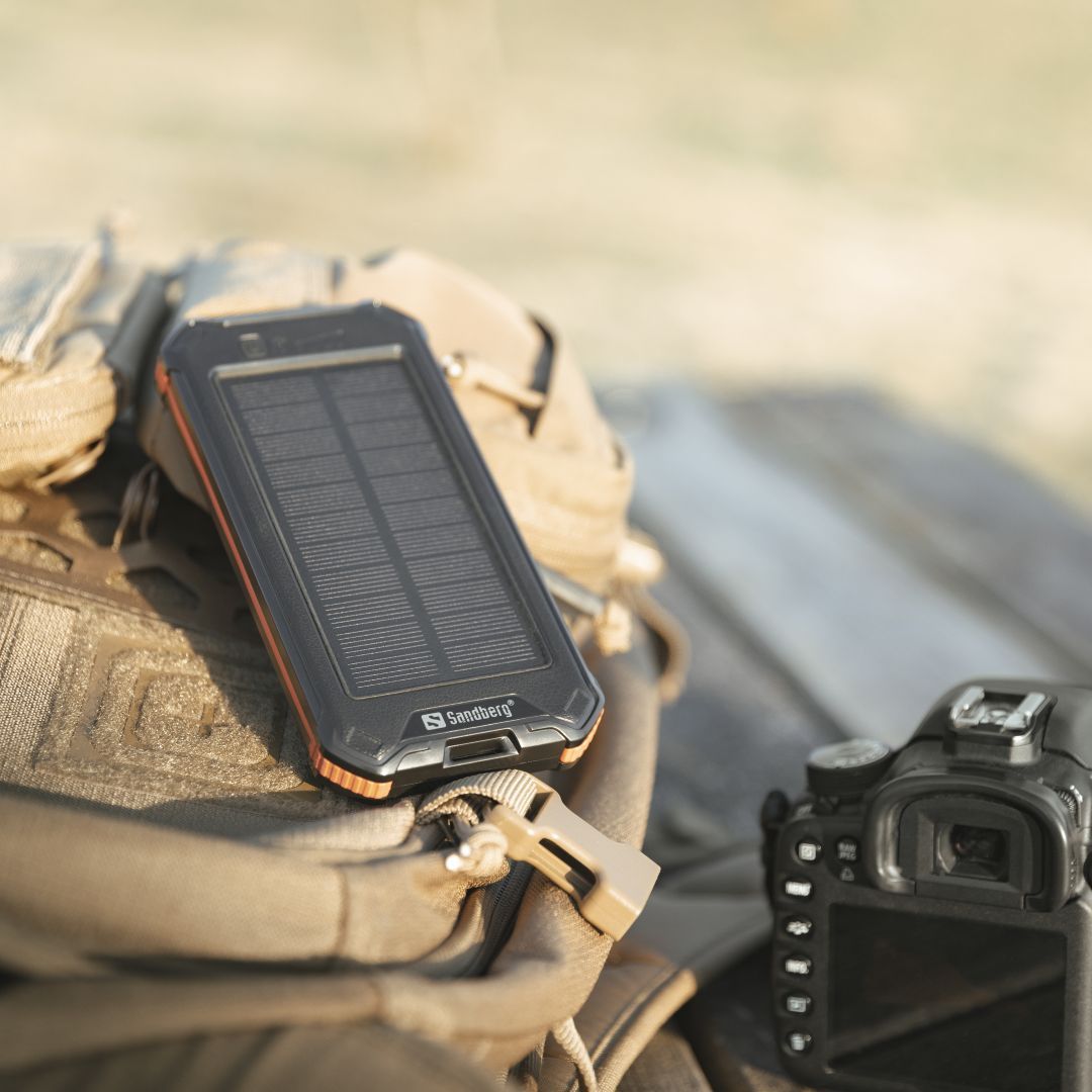 Sandberg 3in1 Solar 10000mAh PowerBank Black