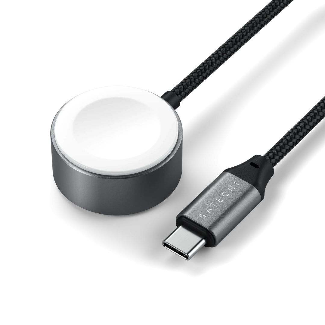 Satechi USB-C Fast Charging Cable For Apple Watch Space Gray