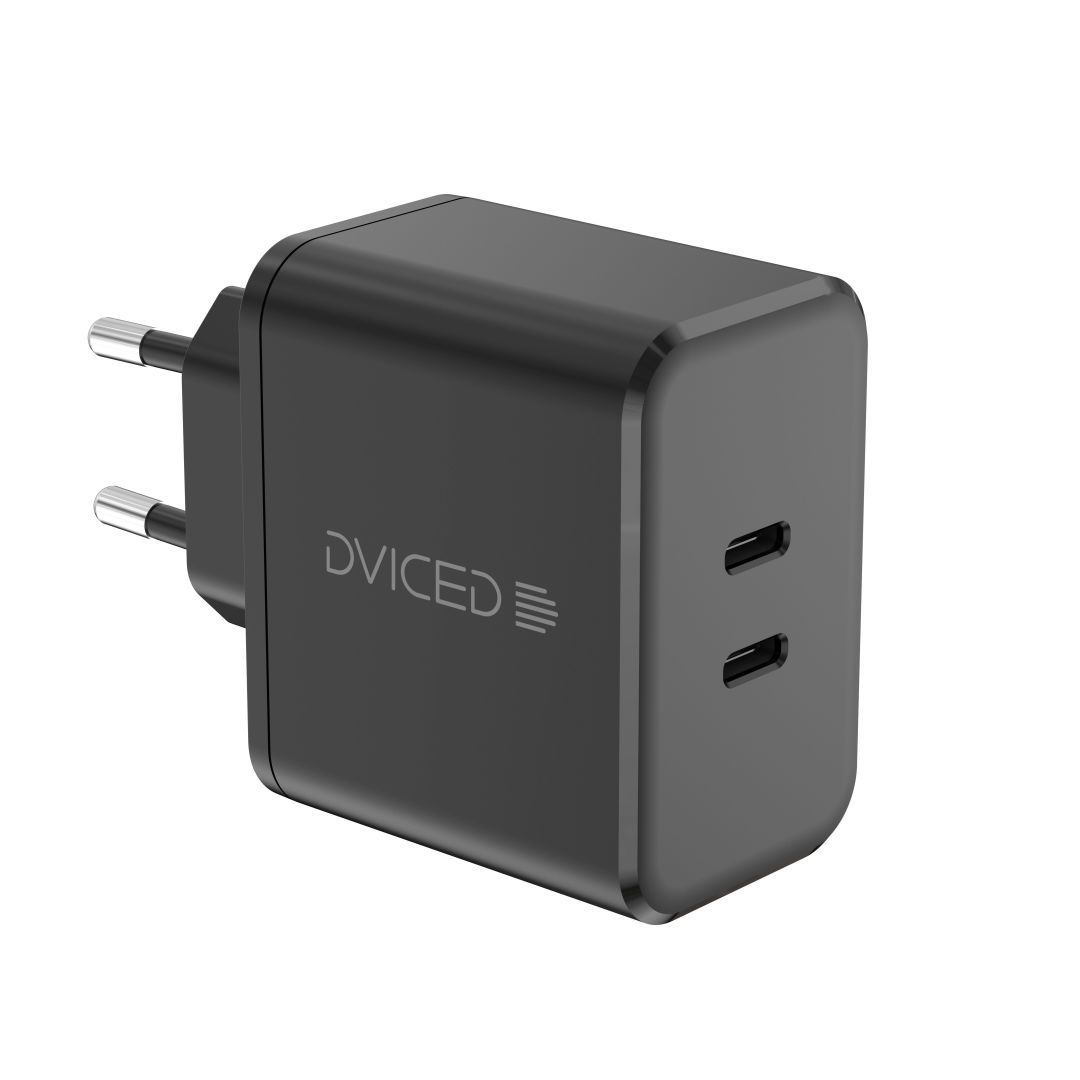 Dviced Wall Charger 65W and 1,25m cable GaN EU Black Dviced Wall Charger 65W and 1,25m cable GaN EU Black