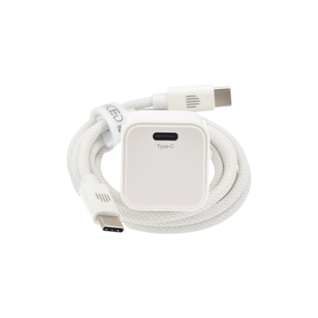 Dviced Wall Charger 30W and 1,25m cable GaN EU White Dviced Wall Charger 30W and 1,25m cable GaN EU White