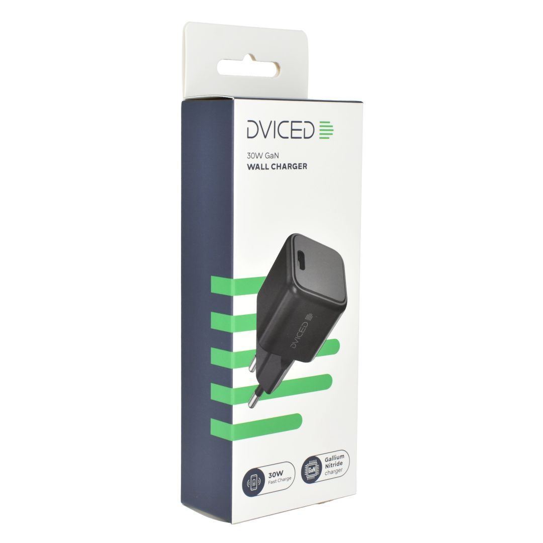 Dviced Wall Charger 30W GaN EU Black Dviced Wall Charger 30W GaN EU Black