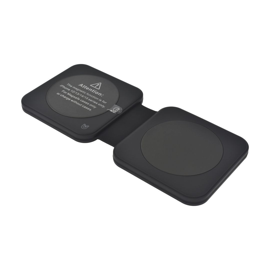 Dviced 2-in-1 Foldable Magnetic Wireless charger Black Dviced 2-in-1 Foldable Magnetic Wireless charger Black