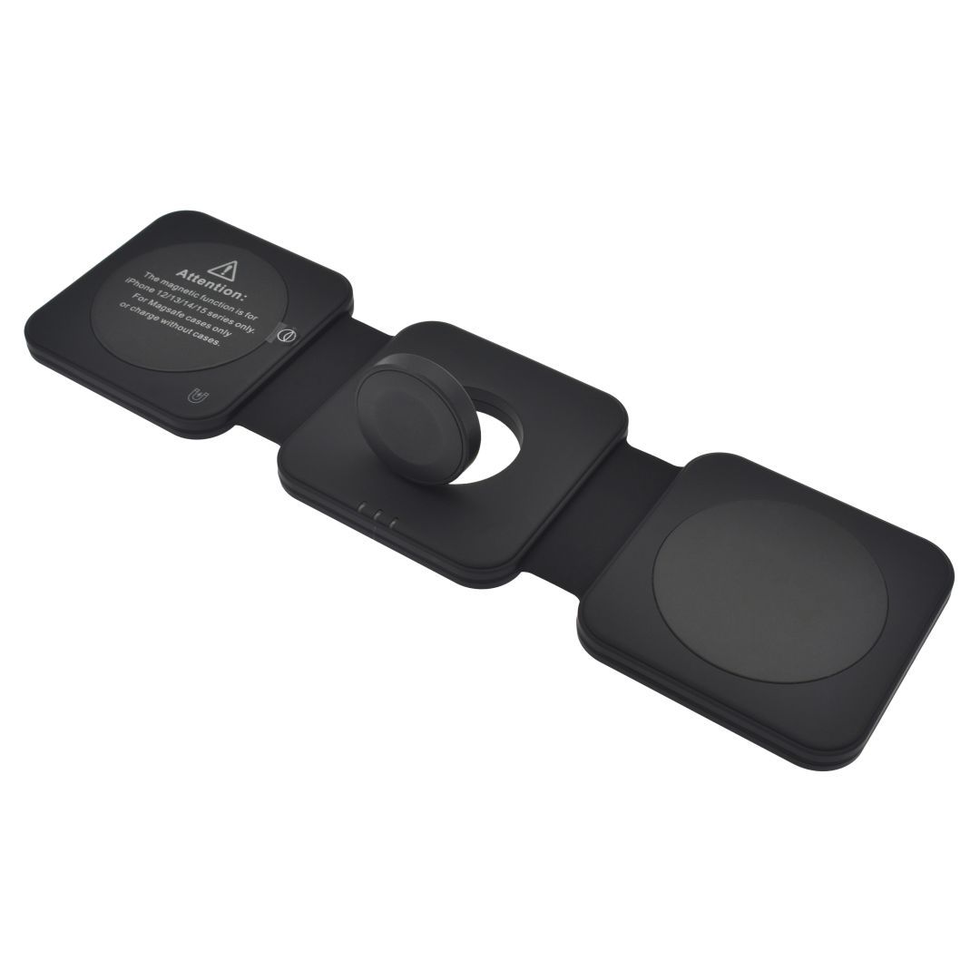 Dviced 3-in-1 Foldable Magnetic Wireless charger Black