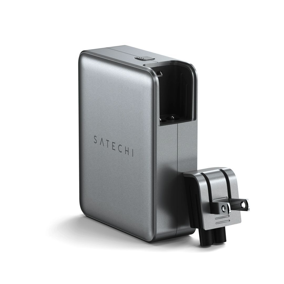 Satechi 145W USB-C 4-Port GaN Travel Charger Space Grey