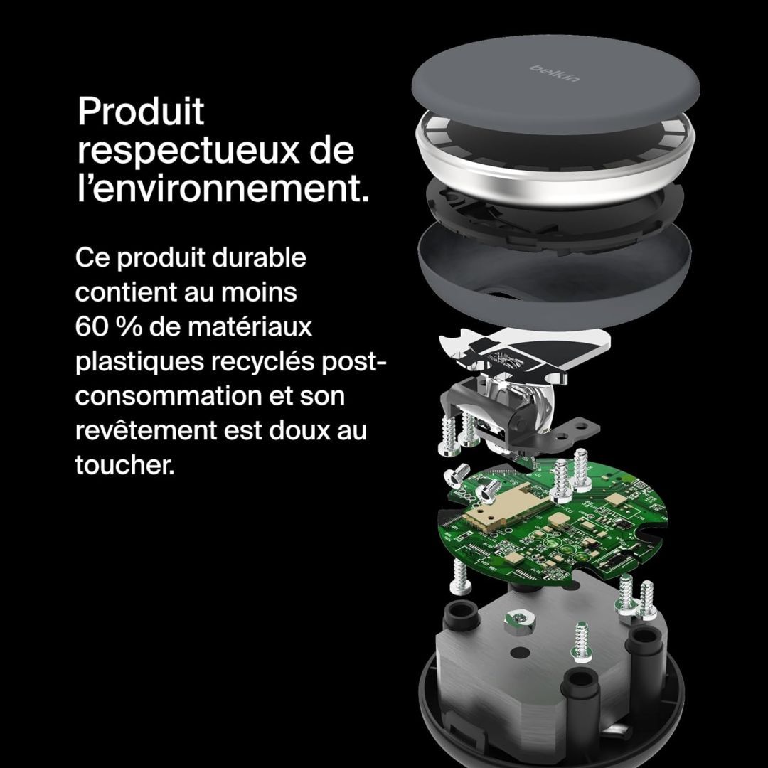 Belkin BoostCharge Pro 2in1 Wireless Charging station with MagSafe 15W Charcoal Belkin BoostCharge Pro 2in1 Wireless Charging station with MagSafe 15W Charcoal