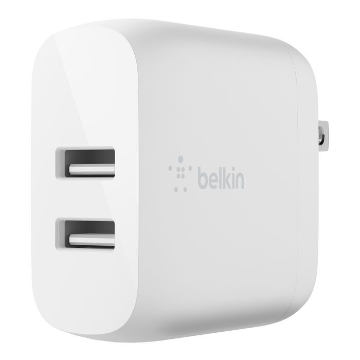 Belkin Dual USB-A Charger 24W White Belkin Dual USB-A Charger 24W White