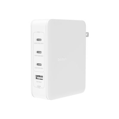 Belkin 140W 4-Port GaN Wall Charger White Belkin 140W 4-Port GaN Wall Charger White