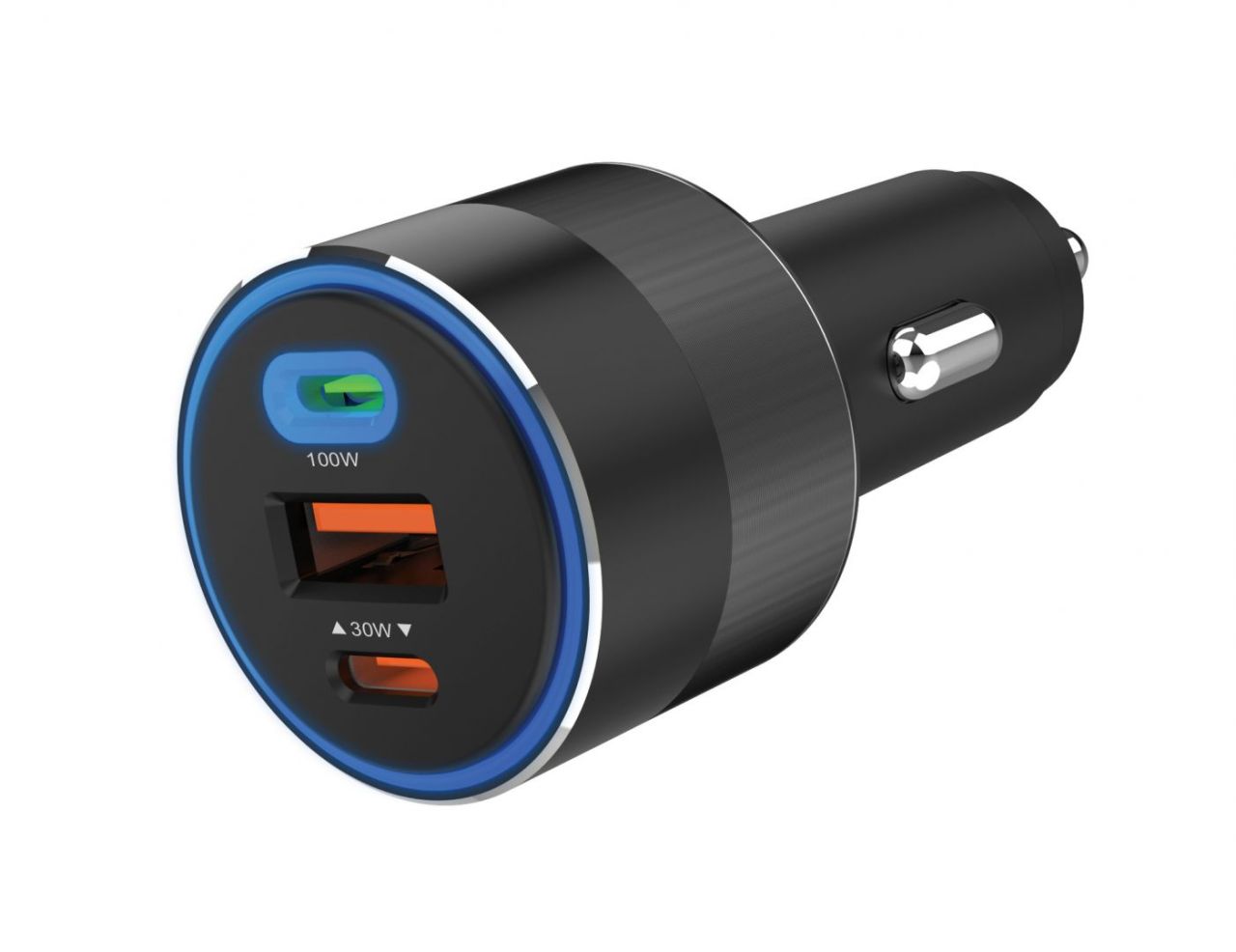 Sandberg Car Charger 3in1 130W USB-C PD Black