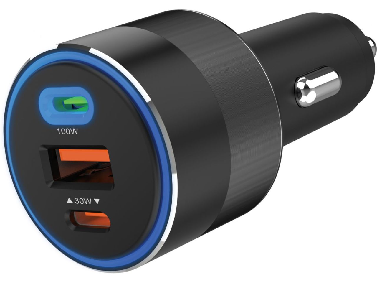 Sandberg Car Charger 3in1 130W USB-C PD Black