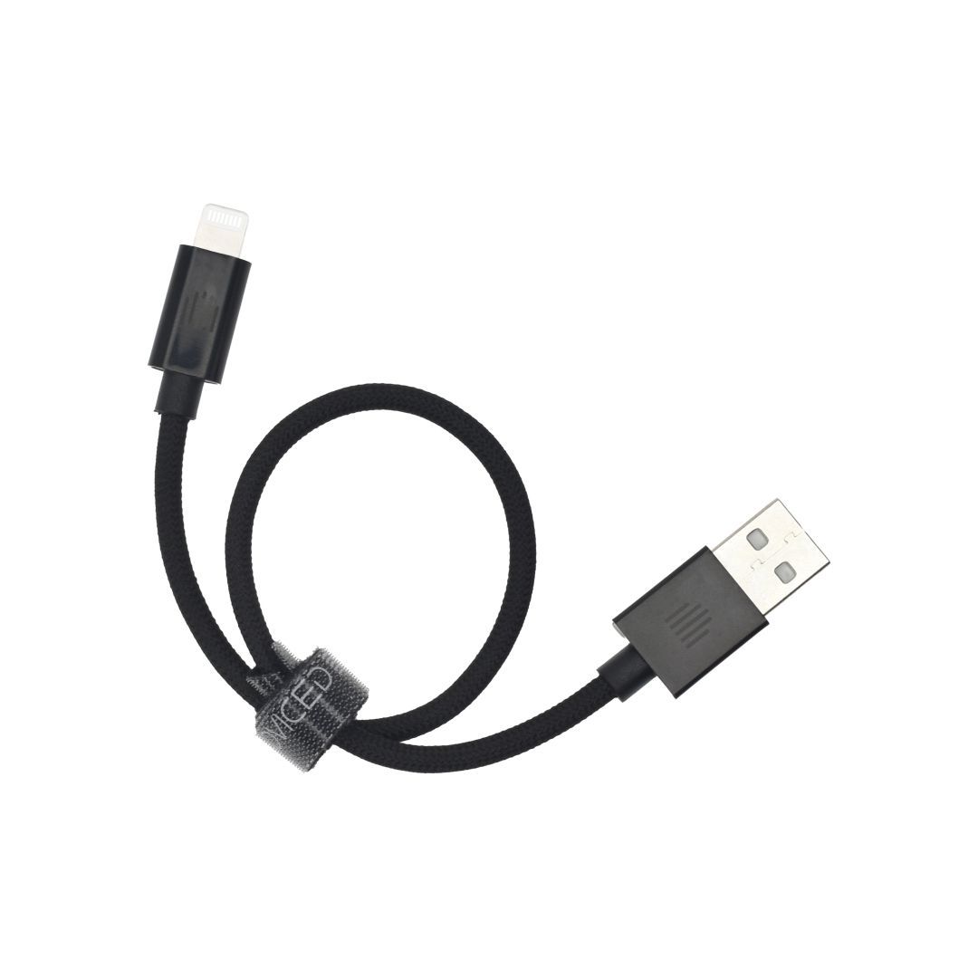 Dviced USB-A to Lightning cable 0,25m Black Dviced USB-A to Lightning cable 0,25m Black