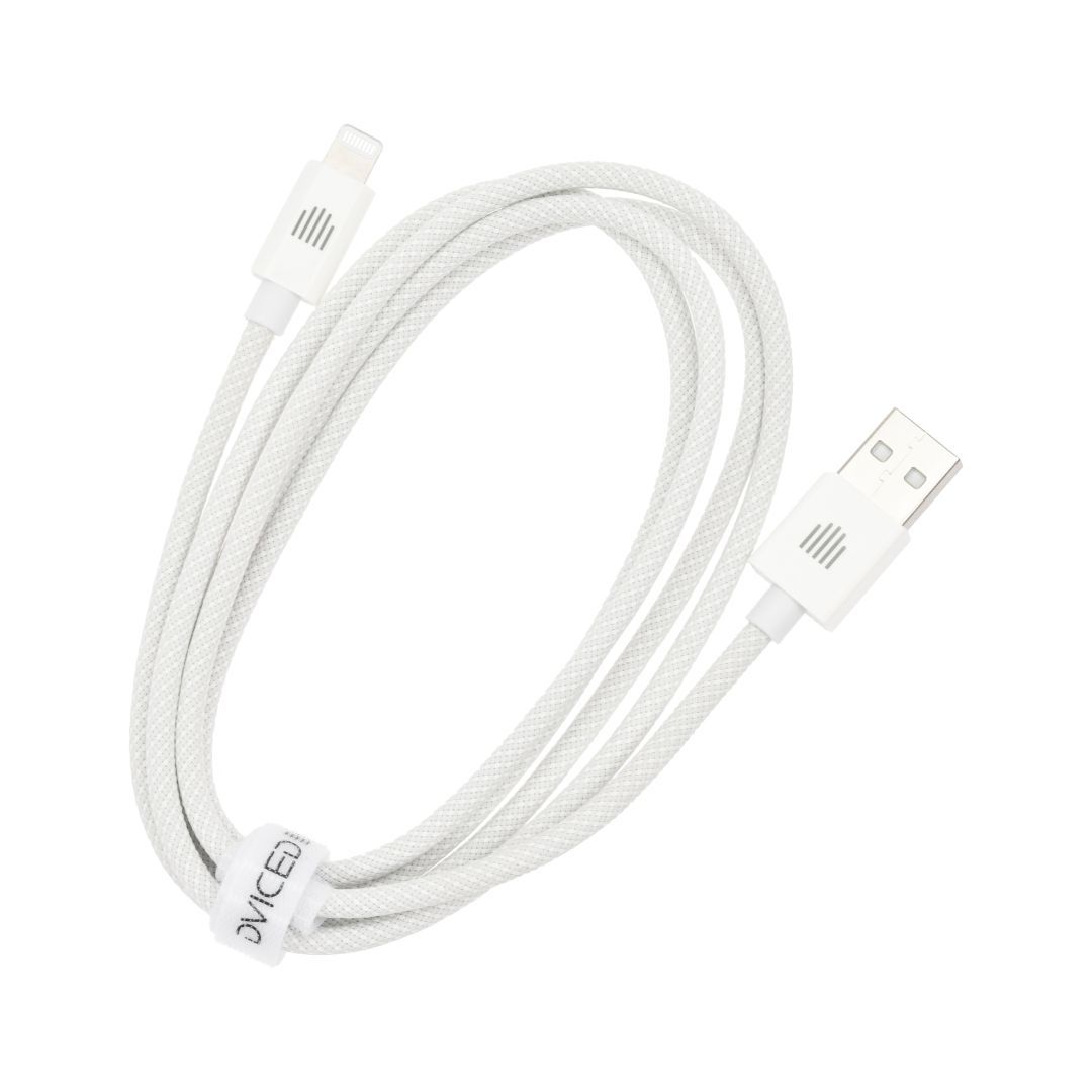 Dviced USB-A to Lightning cable 1,25m White Dviced USB-A to Lightning cable 1,25m White