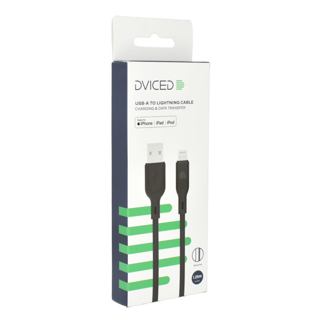 Dviced USB-A to Lightning cable 1,25m Black Dviced USB-A to Lightning cable 1,25m Black