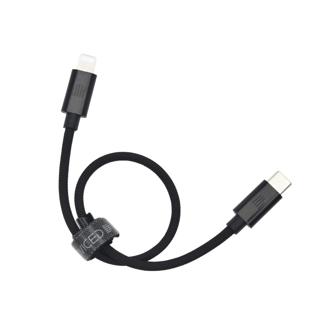 Dviced USB-C to Lightning Cable 0,25m Black Dviced USB-C to Lightning Cable 0,25m Black