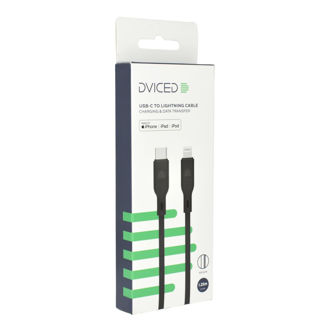 Dviced USB-C to Lightning Cable 1,25m Black Dviced USB-C to Lightning Cable 1,25m Black
