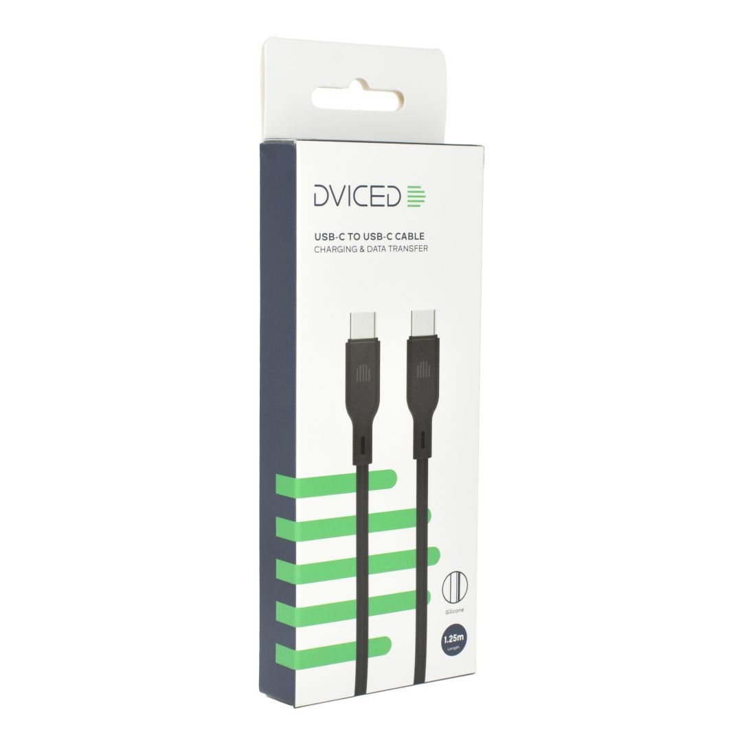 Dviced USB-C to USB-C Cable 1,25m Black Dviced USB-C to USB-C Cable 1,25m Black