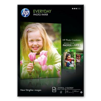 HP Everyday 200g A4 100db Fényes Fotópapír HP Everyday 200g A4 100db Fényes Fotópapír