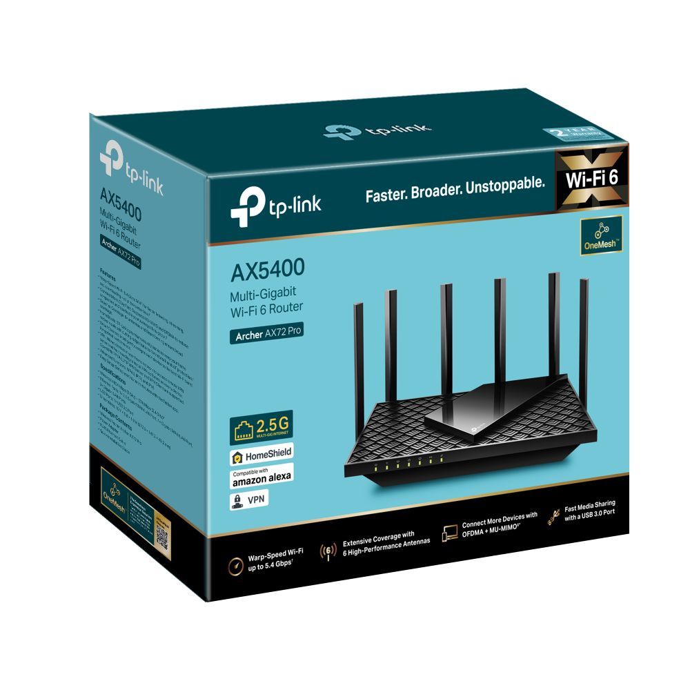 TP-Link Archer AX72 Pro AX5400 Multi-Gigabit WiFi 6 Router TP-Link Archer AX72 Pro AX5400 Multi-Gigabit WiFi 6 Router