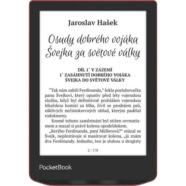 PocketBook Verse Pro PB634 6" E-book olvasó 16GB Passion Red