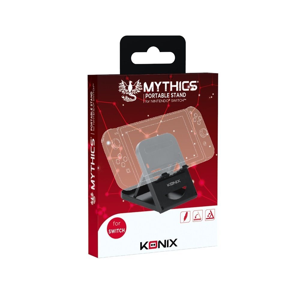 KONIX Mythics Nintendo Switch Konzol hűtő + tartó állvány Black