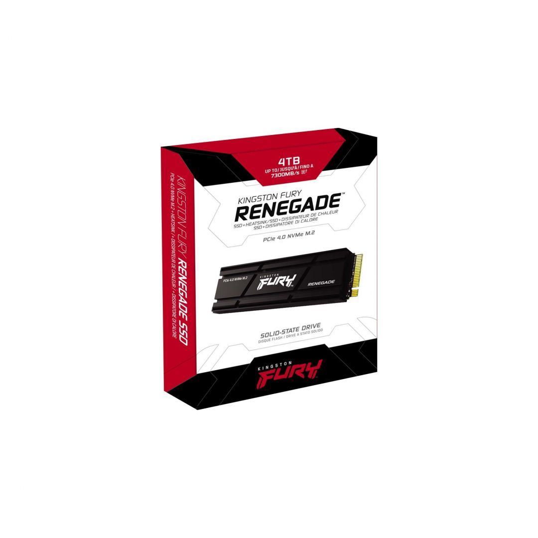 Kingston 4TB M.2 NVMe Fury Renegade with Heatsink Black Kingston 4TB M.2 NVMe Fury Renegade with Heatsink Black