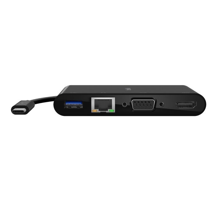 Belkin USB-C Multimedia + Charge Adapter 100W Black Belkin USB-C Multimedia + Charge Adapter 100W Black