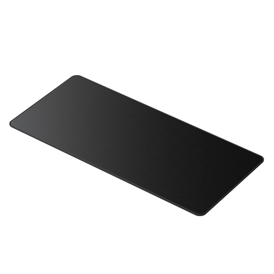 Satechi Vegan-Leather Premium Desk Mat Egérpad Black