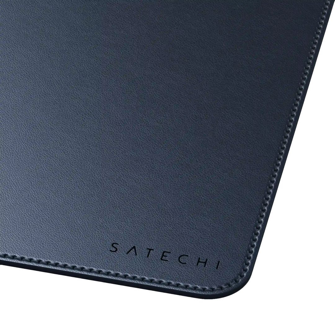 Satechi Vegan-Leather Premium Desk Mat Egérpad Blue