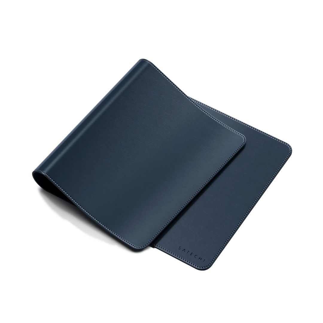 Satechi Vegan-Leather Premium Desk Mat Egérpad Blue